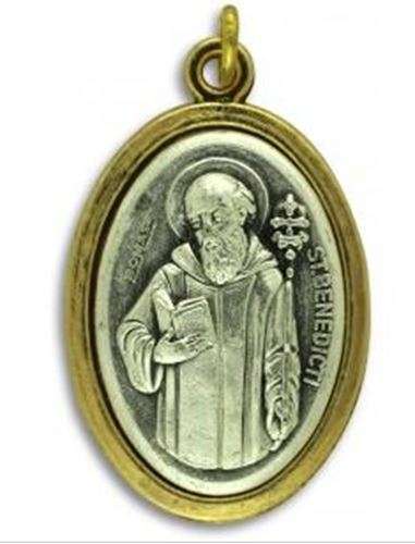 St Benedict Two Tone Medal