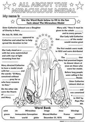 DIY - Miraculous Medal Poster
