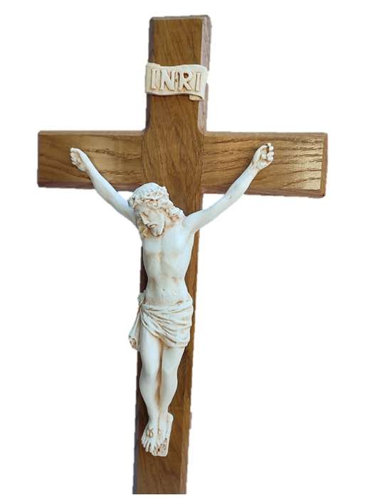 75cm Oak Crucifix