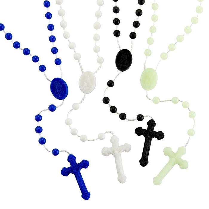 St Michael the Archangel Plastic Cord Rosary