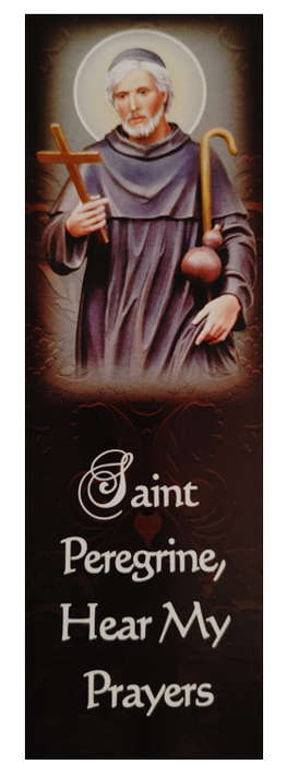 Prayer to St Peregrine Bookmark - Paton Saint for Cancer