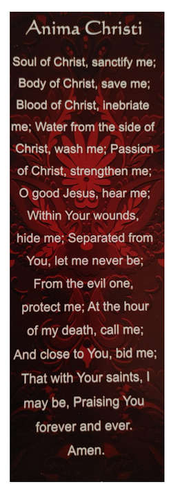 Anima Christi  Prayer Bookmark