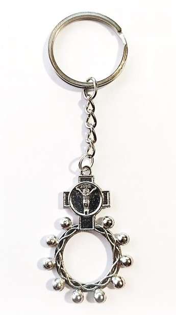 Christ Rosary Ring - Car Key Chain