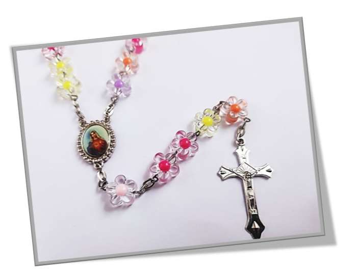 Colourful Flower Rosary