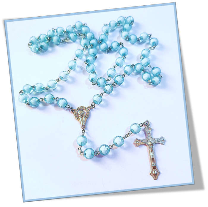 Sky blue Window Rosary