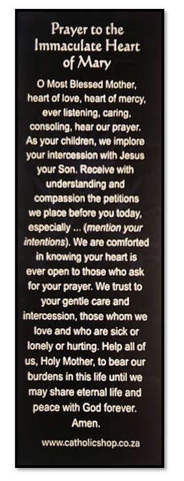Blessed Mother, Hear My Prayers Bookmark - Prayer to Immaculate Heart of Mary