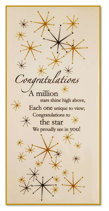 20.5cm "Congratulations" Ceramic Tile