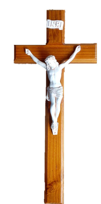 78cm Pine Crucifix - Vanilla Corpus