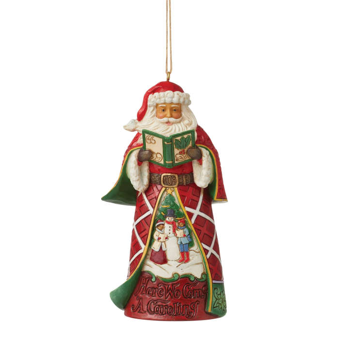 Caroling Song Santa - Jim Shore - Hanging 11.5cm