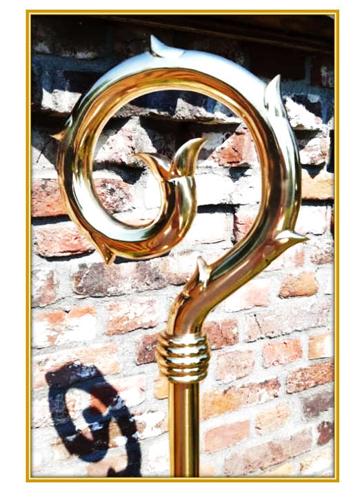 Golden Crozier / Leaf Design - 170cm - Imported Item