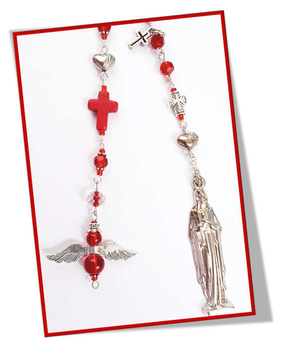 Sacred Heart Bag Charm