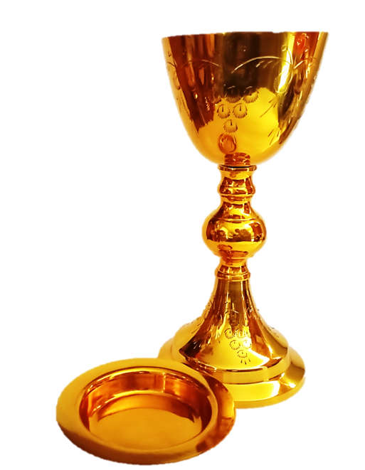Stunning Golden Chalice & Paten, 2 x Ciborium - Sold as set or Individually