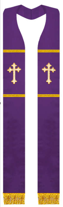 Stole with Golden Cross - Import
