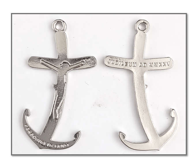 Anchor Crucifix or Pendant - 42mm (Symbol of Faith, Hope, Redemption and Strength)