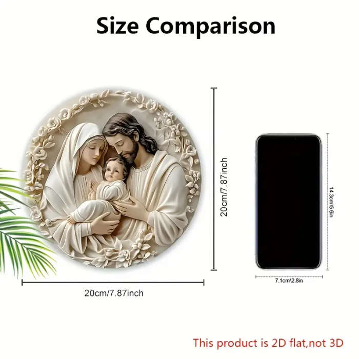 Holy Family Hanging Wall Plaque - 2D