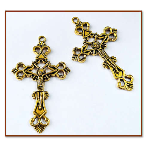 4cm Gold Loretta Crucifix