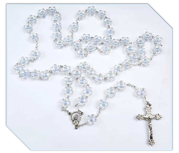 Blue Flower Rosary