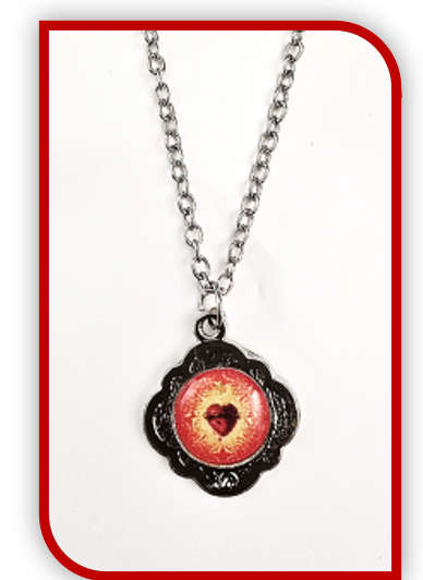 Heart of Jesus pendant on 50cm Chain
