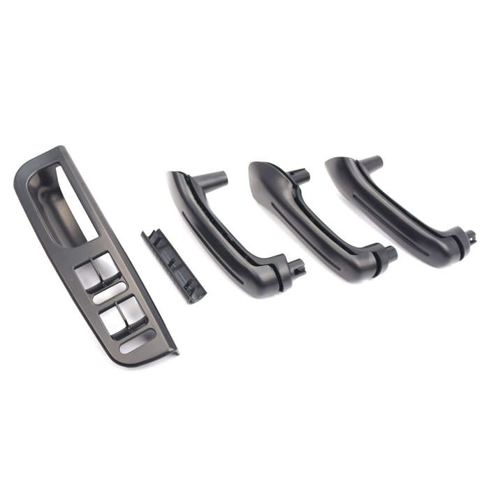 5PCS Black Inner Door Handle Handle Inner Armrest+Base for Golf MK4 Interior Handle