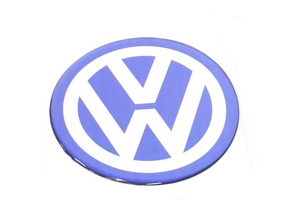 VW Blue Gel Wheel Decal (130mm)