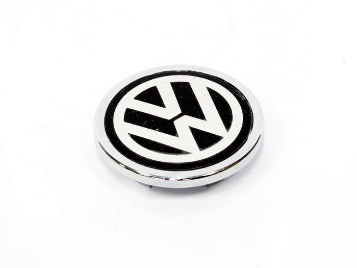 VW wheel center cap with flat style logo