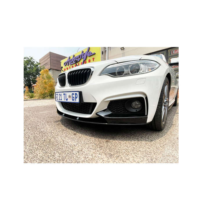 Suitable for Bmw F22 Gloss Black front spoiler