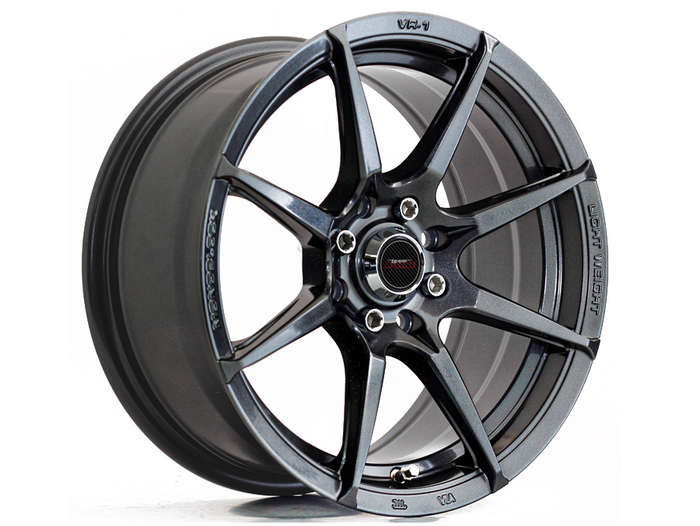15" A-Line VR-1 4/100 & 4/108 Granite Finish Alloy Wheels