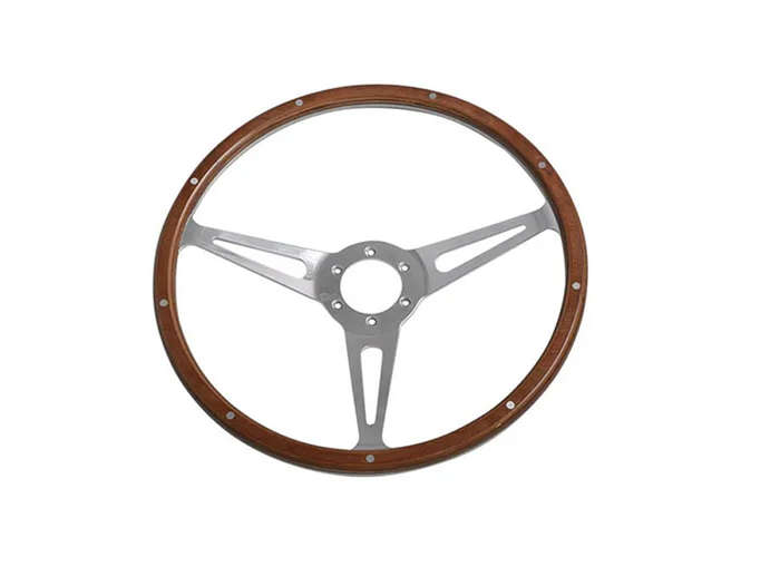 SSP 3-Slot Mahogany Steering Wheel 380mm 6 Bolt