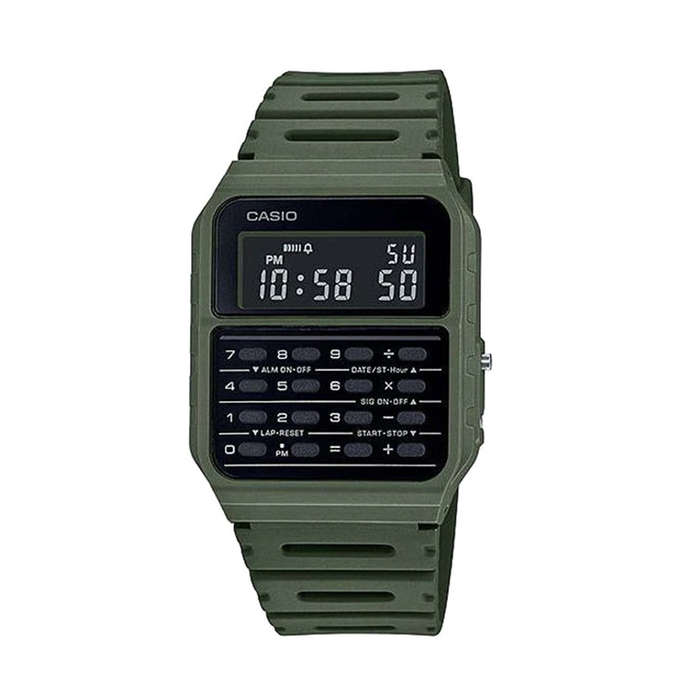 Casio Databank Mens Watch Green (CA-53WF-3BDF)