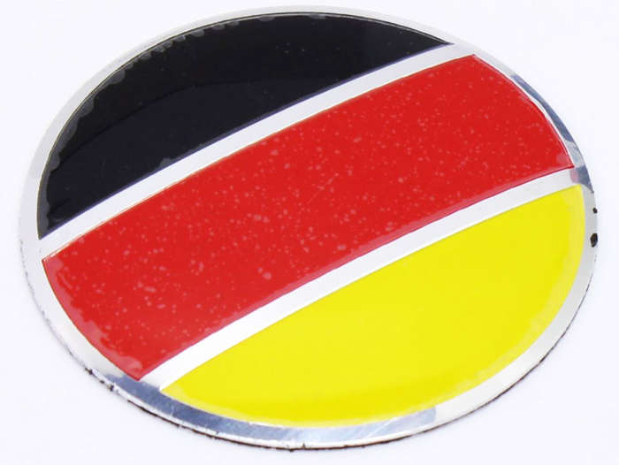 German Flag Alloy Wheel Sticker Decal 55mm (set of 4)