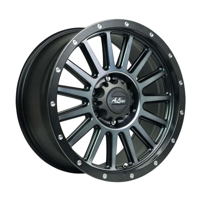 18" A-Line Bruiser 6/139 Satin Black Alloy Wheels