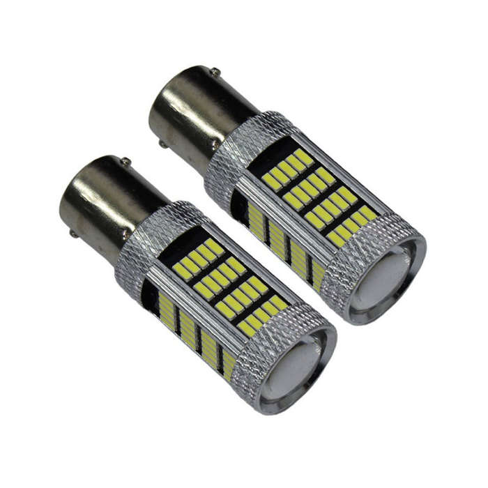 Single Contact 92 LED SMD Bulbs - White (pair)