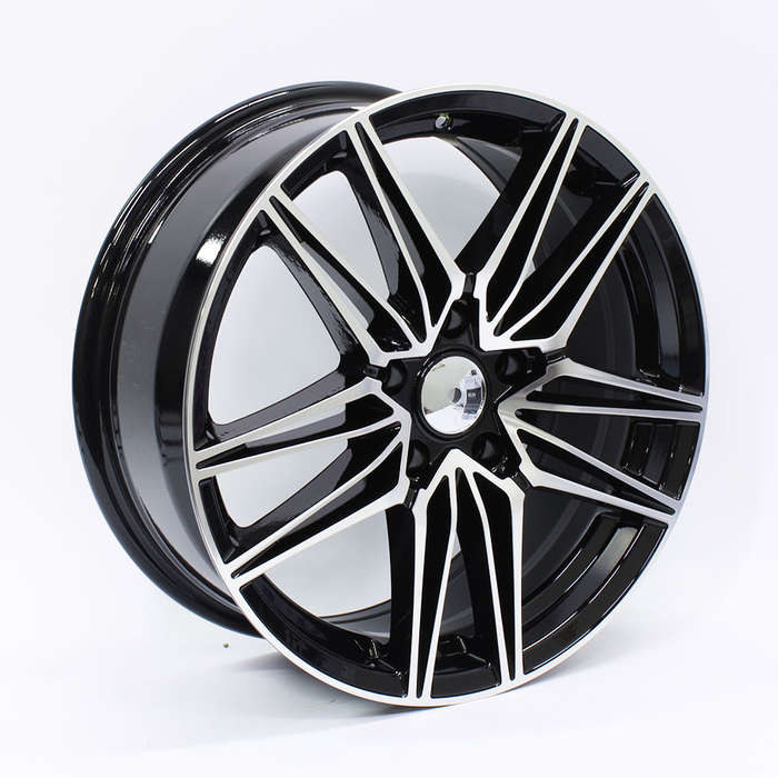 17" XS Dublin 5/114 Black machine Face Alloy Wheels