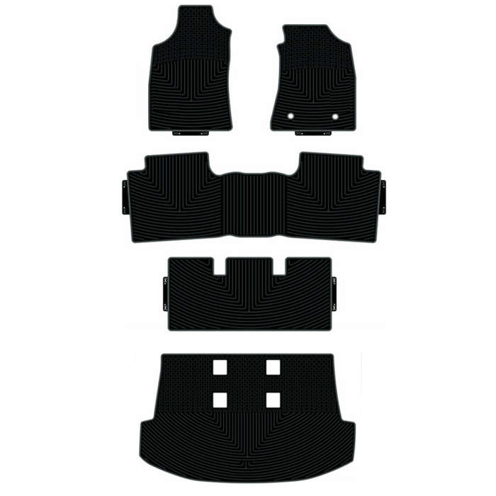 Rubber Floor Mats for Toyota Fortuner D4D 2007-2015 (5pc set)