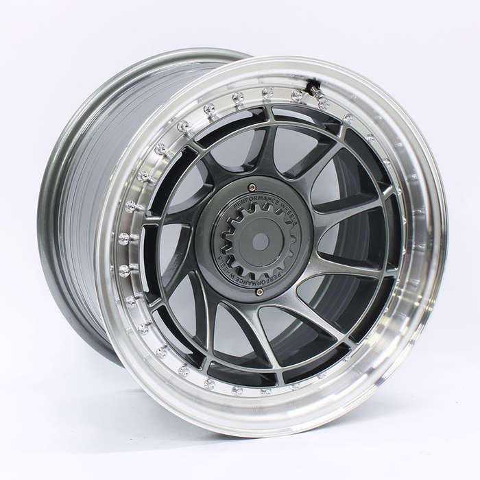 15" M7158 4/100 &amp; 4/114 Gunmetal Grey Alloy Wheels