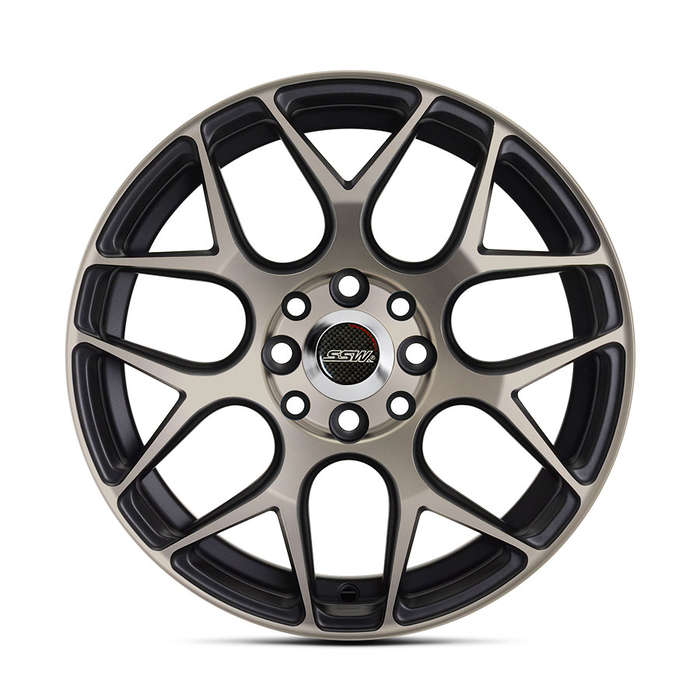 15" S242 4/00 &amp; 4/108 Black with Polished Face Alloy Wheels