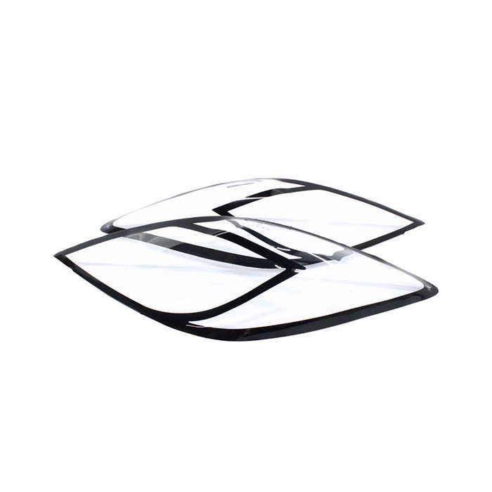 Clear Headlight Guards with Black Trim for Mazda Drifter 2007