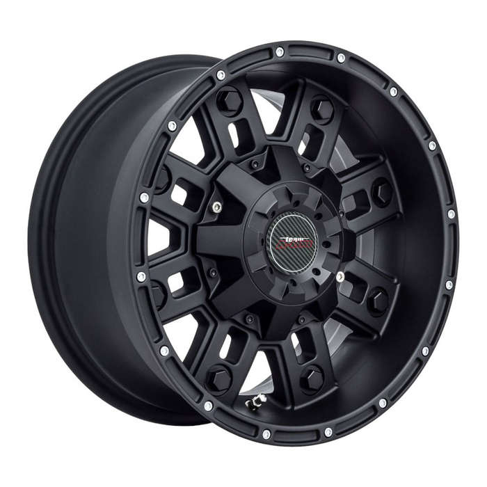 17" A-Line Bullet 6/139 Satin Black Machine Lip Alloy Wheels