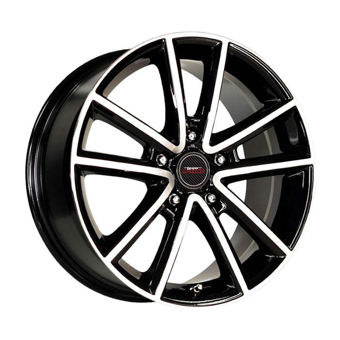 16" A-Line Perez 5/120 Black Machine Face alloy Wheels