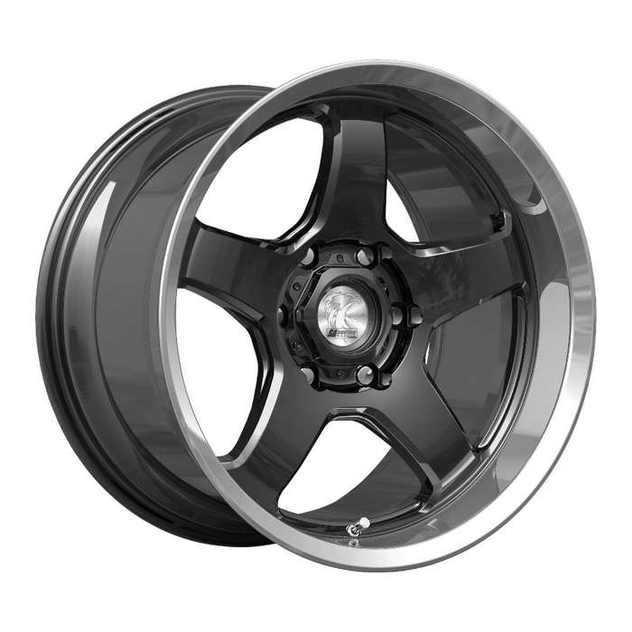 18" A-Line Drifter 5/114 Gloss Black machine Lip Alloy Wheels