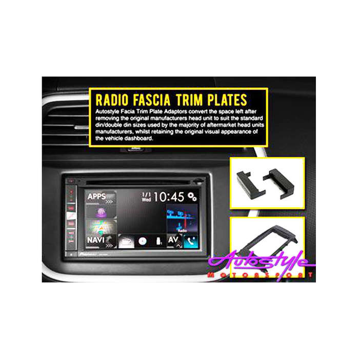 Radio Fascia Trim Plate for Audi A4/A6/TT 1999-2001 (Side brackets)
