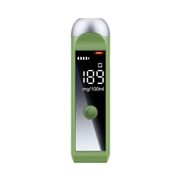 Portable Alcohol Tester High-Accuracy LCD Non-Contact Breathalyzer (green)