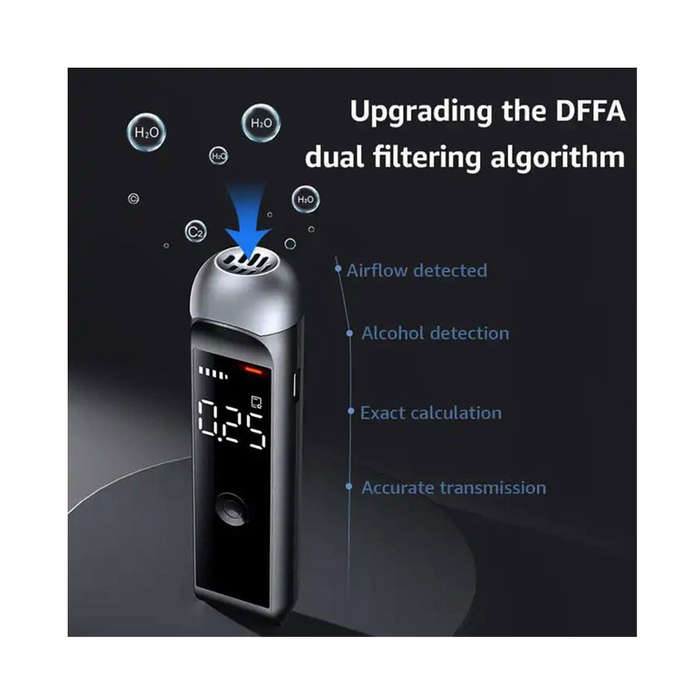 Portable Alcohol Tester High-Accuracy LCD Non-Contact Breathalyzer (green)