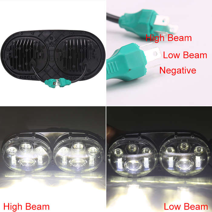 LED360 Double Headlight Kit for Harley Davidson