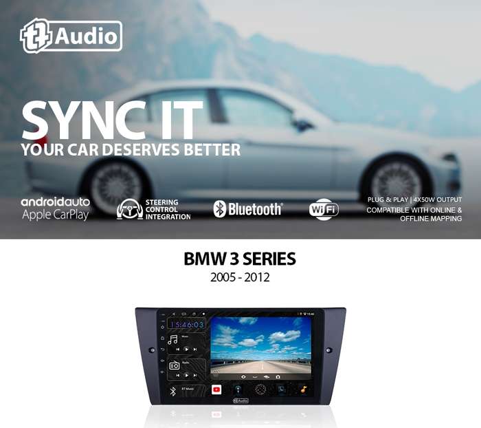TT Audio 9" replacement radio BMW E90 (4G Ultra)