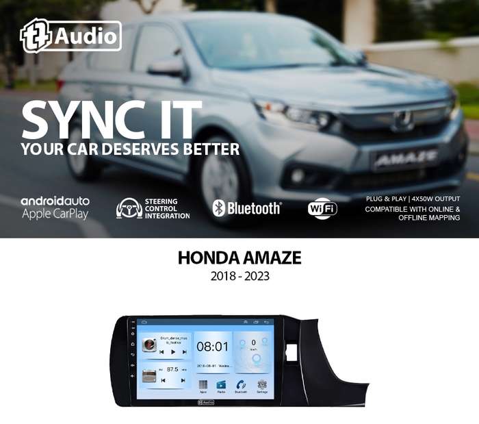 TT Audio 9" replacement radio for Honda Amaze 2018-2024 (ECO)