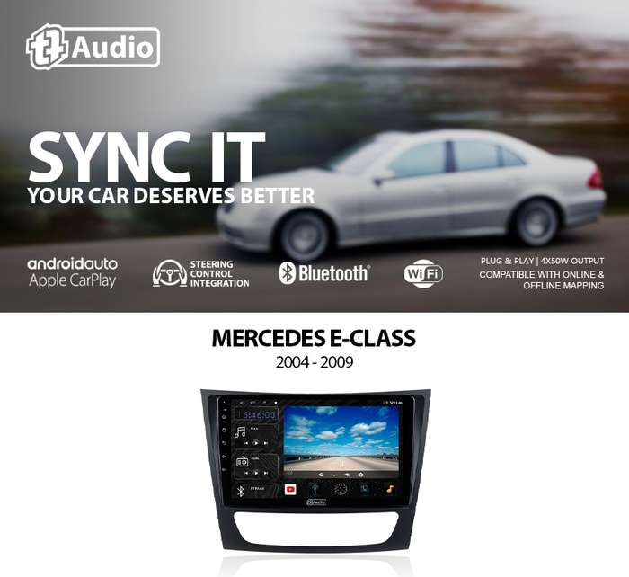TT Audio 9" replacement radio for MERCEDES C-Class (W204) 2004 - 2009 (4G ULTRA)