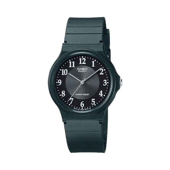 Casio Round Black &amp; White MQ-24-1B3LDF Watch