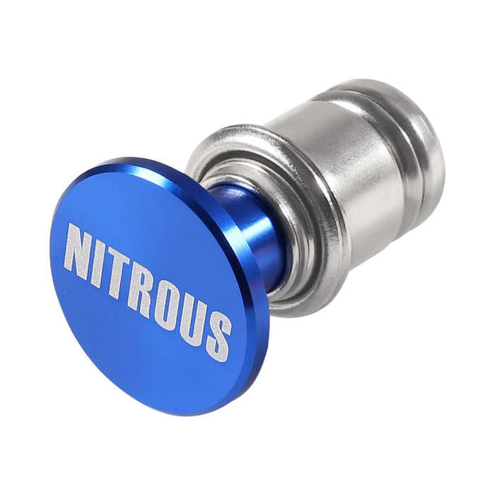 Universal "Nitrous" Design Cigarette Lighter Plug &amp; Cap (blue)