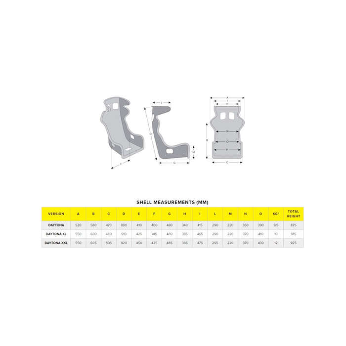 MOMO Daytona Racing Seat - Large (pair)